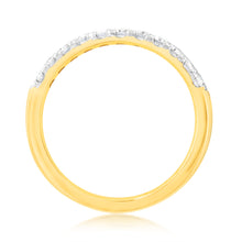 Load image into Gallery viewer, Luminesce Lab Grown 1/3 Carat Diamond Eternity Ring in 9ct Yellow Gold
