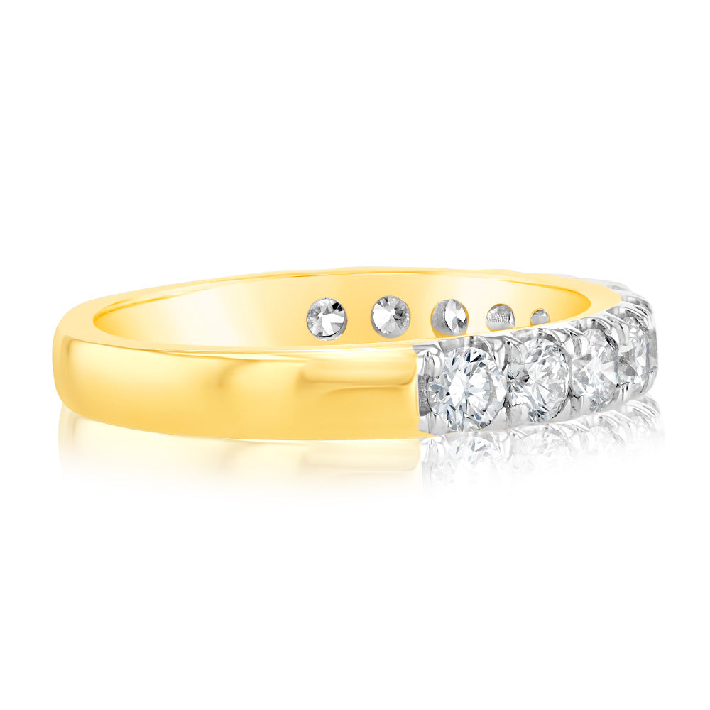 Luminesce Lab Grown Diamond 1 Carat Eternity Ring in 9ct Yellow Gold