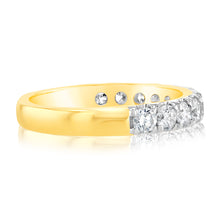 Load image into Gallery viewer, Luminesce Lab Grown Diamond 1 Carat Eternity Ring in 9ct Yellow Gold