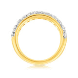 Luminesce Lab Grown Diamond 1 Carat Eternity Ring in 9ct Yellow Gold