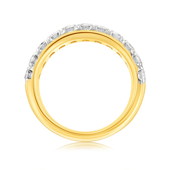 Luminesce Lab Grown Diamond 1 Carat Eternity Ring in 9ct Yellow Gold