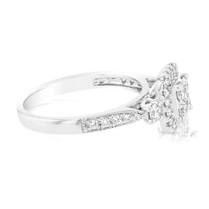 Luminesce Lab Grown 9ct White Gold 0.65 Carat Diamond Ring