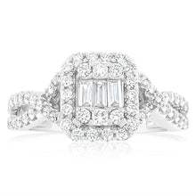 Load image into Gallery viewer, Luminesce Lab Grown 1 Carat Diamond  Engagement Ring in 18ct White Gold