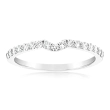 Load image into Gallery viewer, Luminesce Lab Grown 2/5 Carat Diamond Eternity Curve in 18ct White Gold