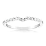Luminesce Lab Grown 2/5 Carat Diamond Eternity Curve in 18ct White Gold