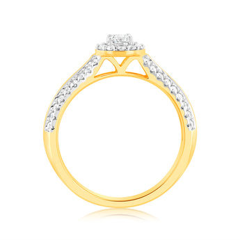 Luminesce Lab Grown 18ct Yellow Gold 1/2 Carat Diamond Ring