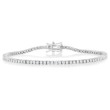 Load image into Gallery viewer, Luminesce Lab Grown 2 Carat Diamond Tennis Bracelet in Sterling Silver
