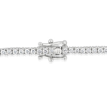 Luminesce Lab Grown 3 Carat Diamond Tennis Bracelet in Sterling Silver