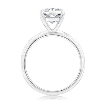 Luminesce Lab Grown Certified 2 Carat Diamond Cushion Cut Ring in 18ct White Gold