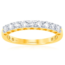 Load image into Gallery viewer, Luminesce Lab Grown 1/2 Carat Diamond Eternity Ring in 9ct Yellow Gold