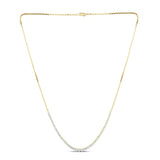 Luminesce Lab Grown 1 Carat Graduated Diamond 46cm Tennis Necklace in 9ct Yellow Gold