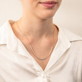 Luminesce Lab Grown 1 Carat Graduated Diamond 46cm Tennis Necklace in 9ct Yellow Gold