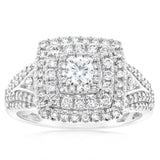 Luminesce Lab Grown 1 Carat Diamond Ring in 10ct White Gold