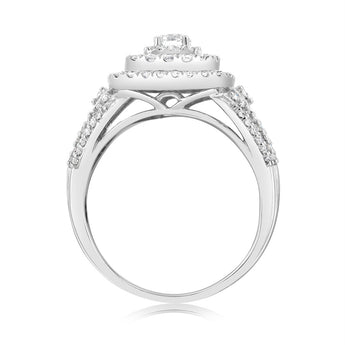 Luminesce Lab Grown 1 Carat Diamond Ring in 10ct White Gold