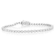 Load image into Gallery viewer, Luminesce Lab Grown 0.95 Carat Diamond Tennis Bracelet in Sterling Silver