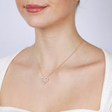 Luminesce Lab Grown 1/2 Carat Diamond Heart Pendant in 14ct Yellow Gold