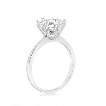Luminesce Lab Grown 3 Carat Certified Ring in 18ct White Gold