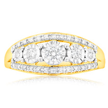 Load image into Gallery viewer, Luminesce Lab Grown 0.35 Carat Diamond Ring in 9ct Yellow Gold
