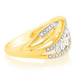 Luminesce Lab Grown Diamond 9ct Yellow Gold 1/10 Carat Diamond Ring