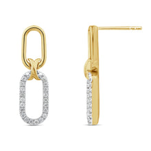 Load image into Gallery viewer, 10ct Yellow Gold Luminesce Lab Grown Drop Diamond Earring