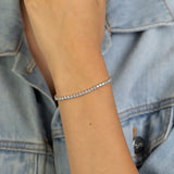 Luminesce Lab Grown 4 Carat Diamond Tennis Bracelet in Sterling Silver