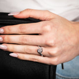 Luminesce Lab Grown 1/4 Carat Diamond Bridal Set Ring in 9ct White Gold