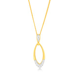 Luminesce Lab Grown 9ct Yellow Gold 4 Diamonds Pendant