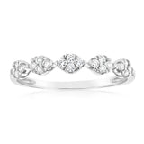 Luminesce Lab Grown 9ct White Gold 1/4 Carat Diamond Dress Ring
