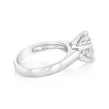 Luminesce Lab Grown 18ct White Gold 3 Carat Certified Diamond Solitaire Ring
