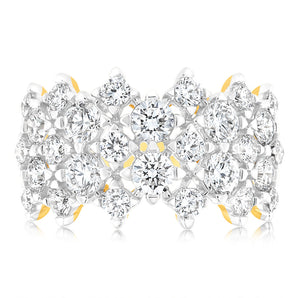 Luminesce Lab Grown 2 Carat Diamond Ring in  9ct Yellow Gold
