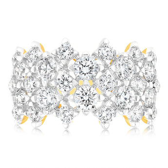 Luminesce Lab Grown 2 Carat Diamond Ring in  9ct Yellow Gold