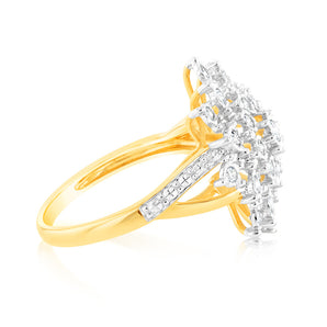 Luminesce Lab Grown 1/2 Carat Diamond Ring in 9ct Yellow Gold