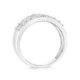 Luminesce Lab Grown 1 Carat Diamond Cluster Ring in Sterling Silver