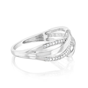 Luminesce Lab Grown 1/10 Carat Diamond Ring in Sterling Silver