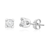 Luminesce Lab Grown 9ct White Gold 0.40 Carat Diamond Solitaire Stud Earrings