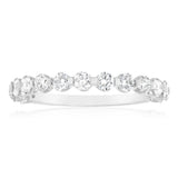 Luminesce Lab Grown 9ct White Gold 1 Carat Diamond Eternity Ring