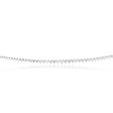 Luminesce Lab Grown 10ct White Gold Tennis Necklace in 3Carat Diamond