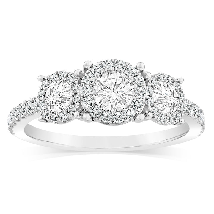 Luminesce Lab Grown 0.95 Carat Diamond Ring in 10ct Gold.
