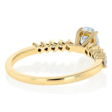 Luminesce Lab Grown 1 Carat Diamond Solitaire Fancy Ring in 9ct Yellow Gold