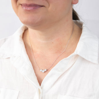 Luminesce Lab Grown Sterling Silver 1 Carat Diamond 45cm Chain Included