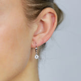 Luminesce Lab Grown Sterling Silver 1.20 Carat Diamond Earrings