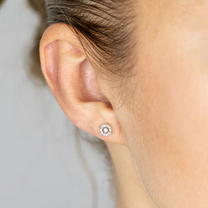 Luminesce Lab Grown 9ct Yellow Gold 1/10 Carat Diamond Stud Earrings