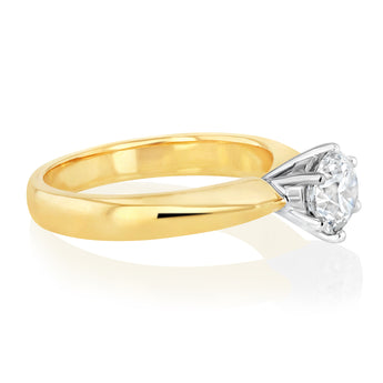 Luminesce Lab Grown 18ct Yellow Gold 1 Carat Diamond Ring