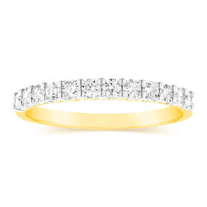 Luminesce Lab Grown 18ct Yellow Gold 0.30 Carat Diamond Eternity Ring
