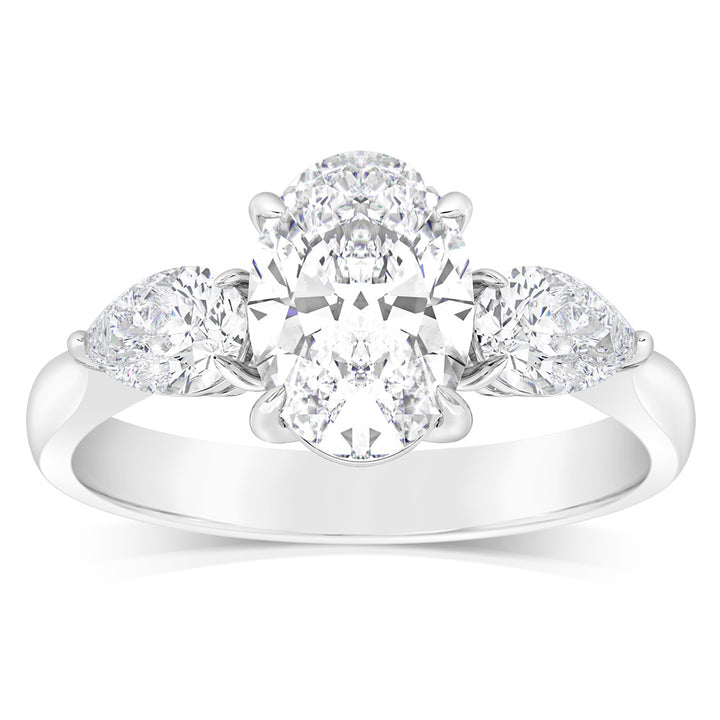 Luminesce Lab Grown Platinum 2.6 Carat Diamond Ring