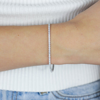 Luminesce Lab Grown 3 Carat Diamond Tennis Bracelet in 9ct White Gold