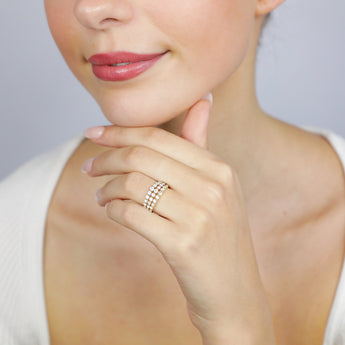 Luminesce Lab Grown Diamond 1 Carat Dress Ring in 9ct Yellow Gold