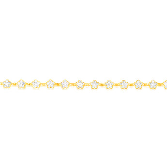 Luminesce Lab Grown 1.9 Carat Diamond 18cm Bracelet in 9ct Yellow Gold