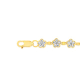 Luminesce Lab Grown 1.9 Carat Diamond 18cm Bracelet in 9ct Yellow Gold