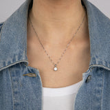 Luminesce Lab Grown 1 Carat Solitaire Diamond Pendant Sterling Silver